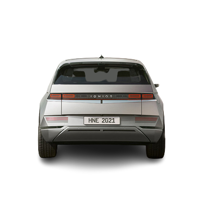 Futuristic design of the Hyundai IONIQ 5 electric car